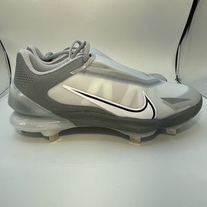 Nike Force Zoom Trout 8 Pro Gray Metal Baseball Cleats CZ5915-001multiple size